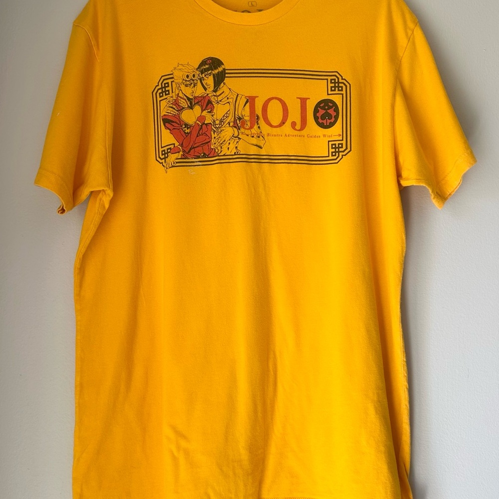 Anime JoJo's Bizarre Adventure Golden Wind Graphic T-shirt Adult Size L